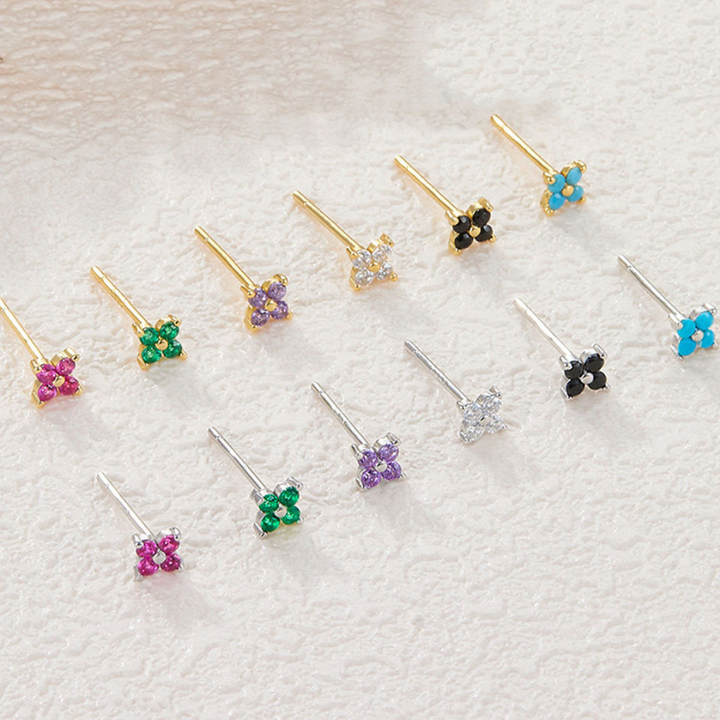 Dainty Flower Stud Earrings
